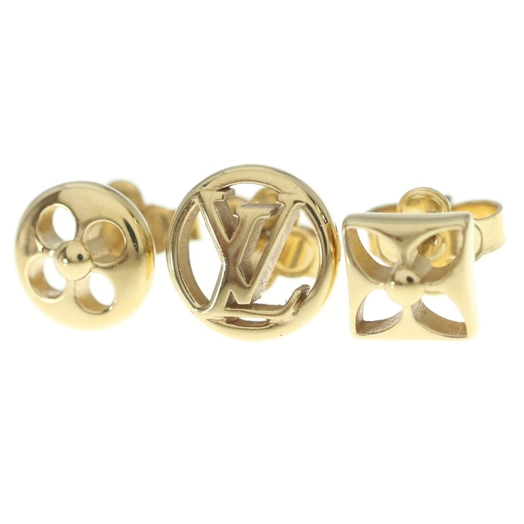LOUIS VUITTON(ルイヴィトン) ピアス・クレイジーインロック ピアス 3連ピアス ゴールドGP M00395 レディース