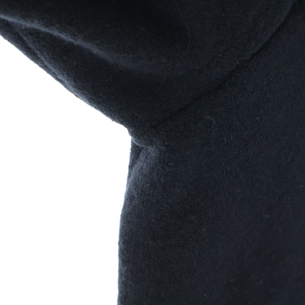 CHROME HEARTS(クロムハーツ) U LIFE SENTENCE ZIP HD 袖ロゴ刺繍カシミヤジップアップパーカー フーディー ブラック