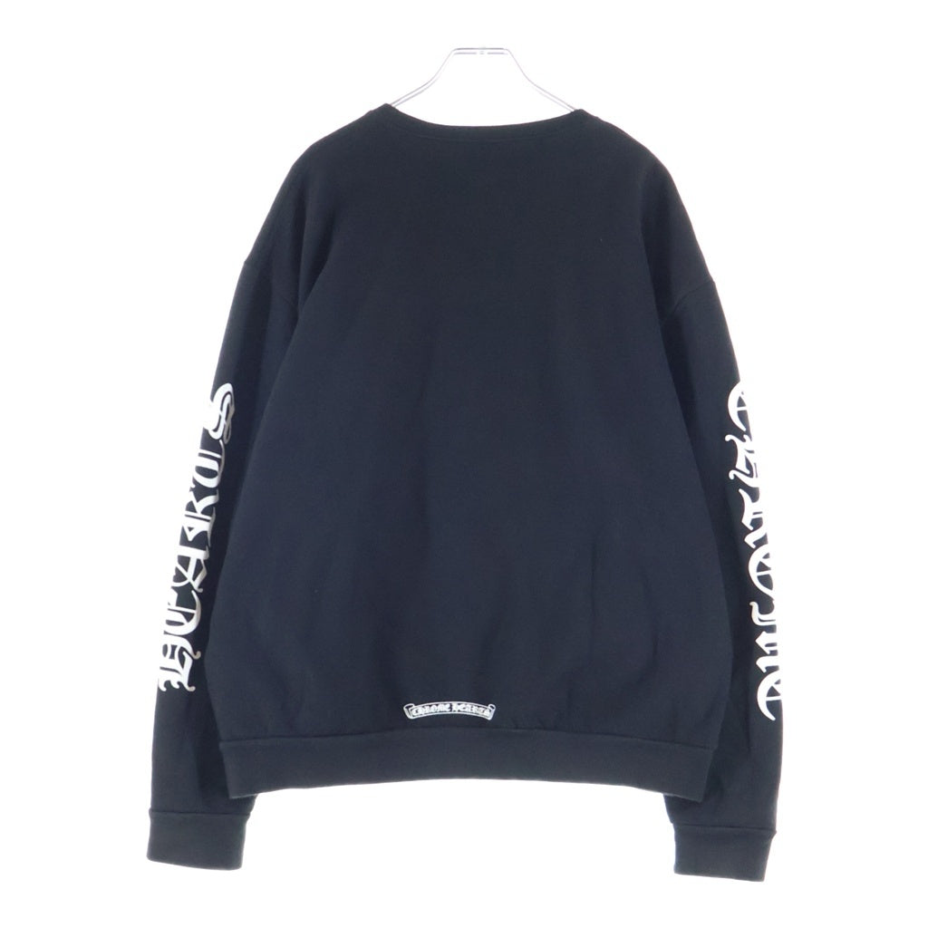 CHROME HEARTS(クロムハーツ) Neck Logo Crewneck Sweatshirt ネックロゴ クルーネック スウェット ブラック