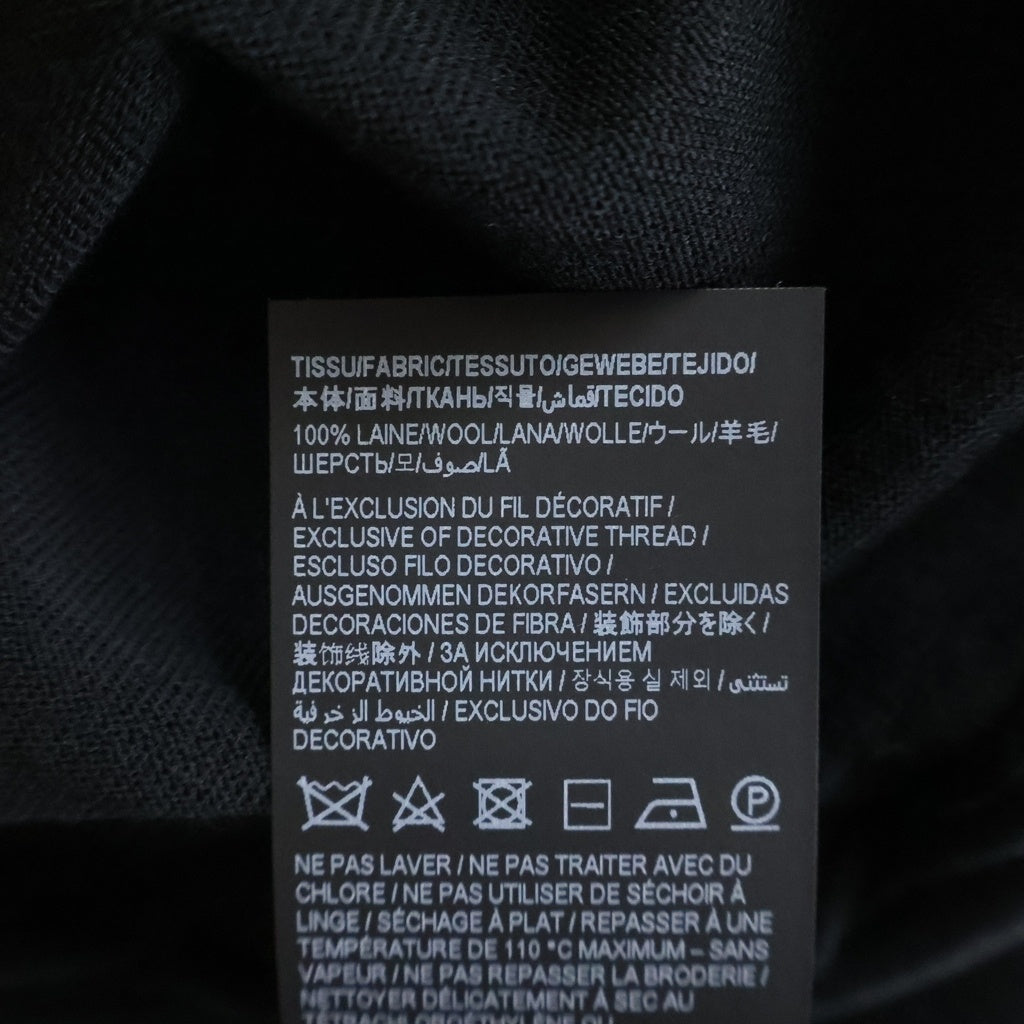 SAINT LAURENT PARIS(サンローランパリ) カサンドラ シアー Tシャツ カットソー YSLロゴ コットン ブラック