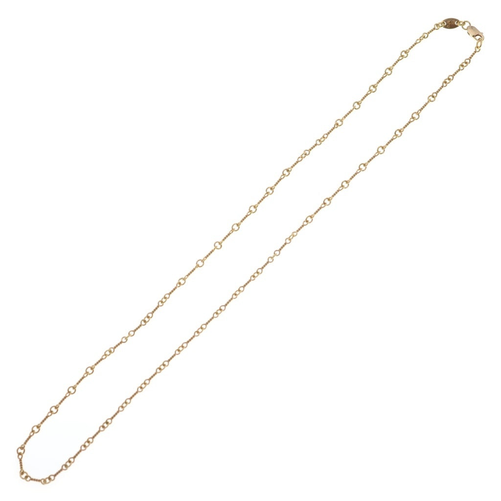 CHROME HEARTS(クロムハーツ) 22K NECKCHAIN T18 ツイストチェーンネックレス 18inch ゴールド BCA014