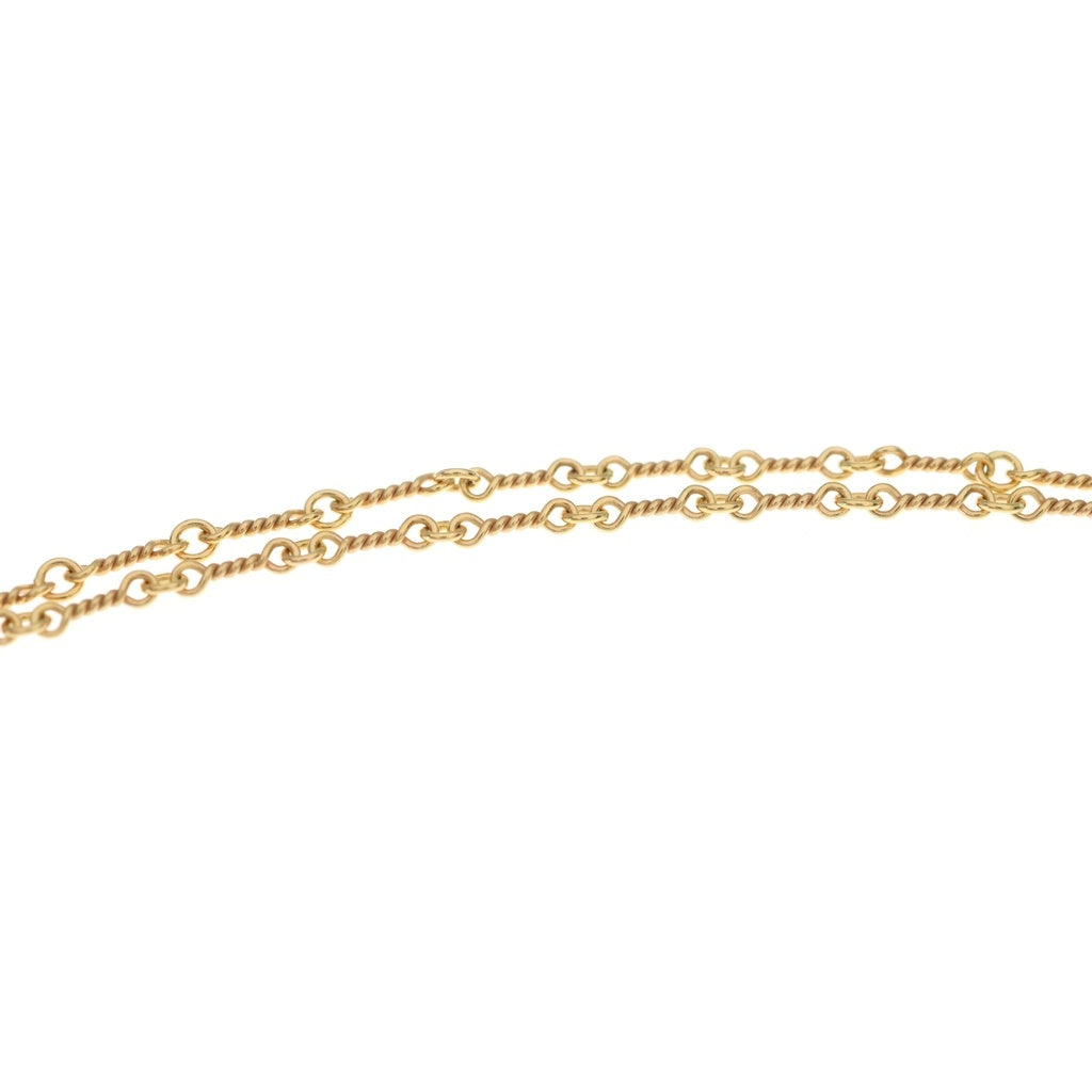 CHROME HEARTS(クロムハーツ) 22K NECKCHAIN T18 ツイストチェーンネックレス 18inch ゴールド BCA014