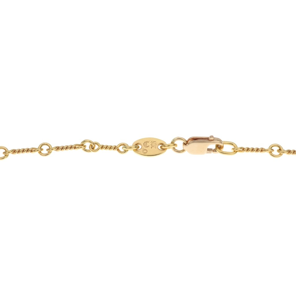 CHROME HEARTS(クロムハーツ) 22K NECKCHAIN T18 ツイストチェーンネックレス 18inch ゴールド BCA014