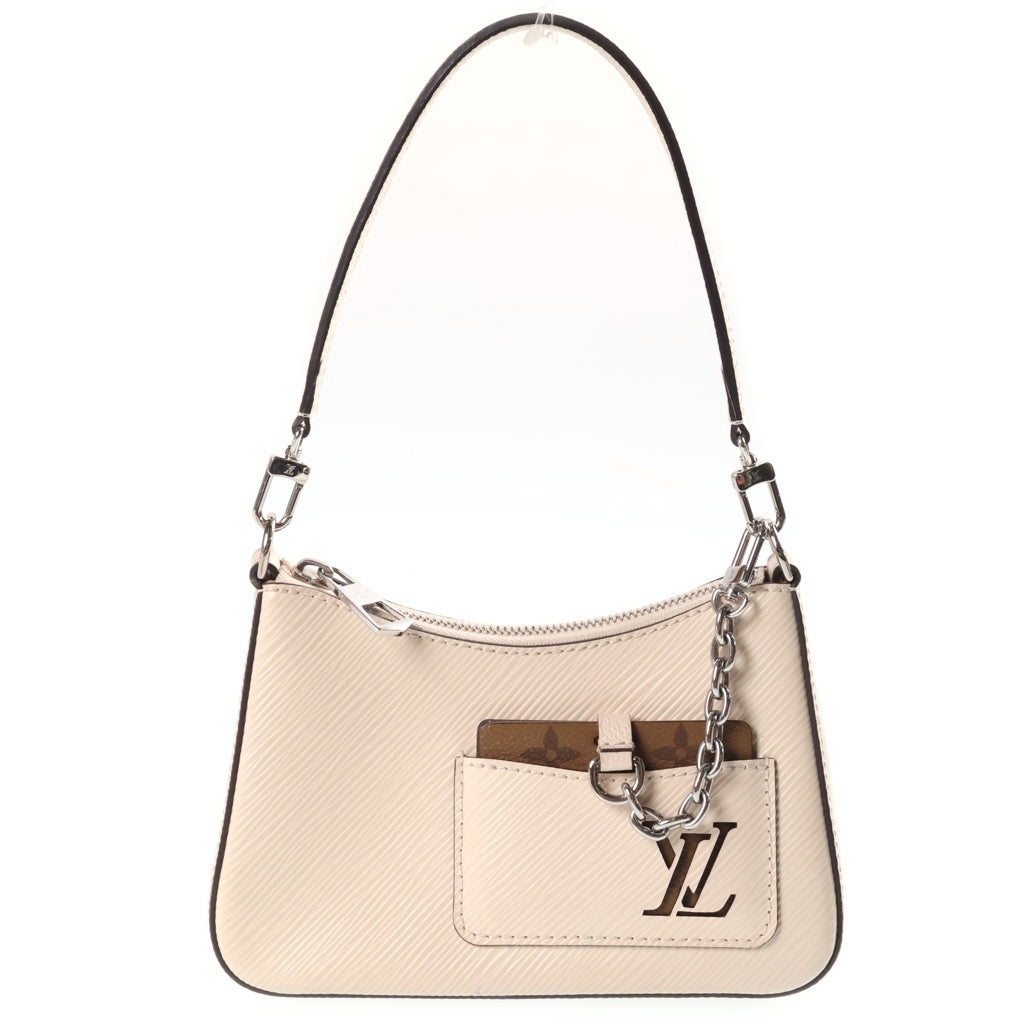 LOUIS VUITTON(ルイヴィトン) エピ マレリーニ 2WAYハンドバッグ ショルダーバッグ アイボリー×ブラウン レザー M20999 シルバー金具 レディース