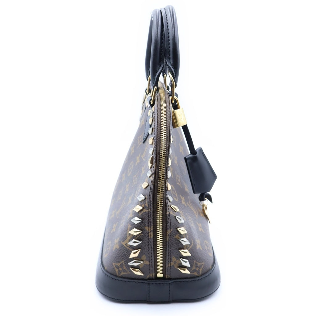 LOUIS VUITTON(ルイヴィトン) モノグラム アルマPM クルーズコレクション ハンドバッグ ブラウン×ブラック レザー×PVC M41579 ゴールド金具 レディース