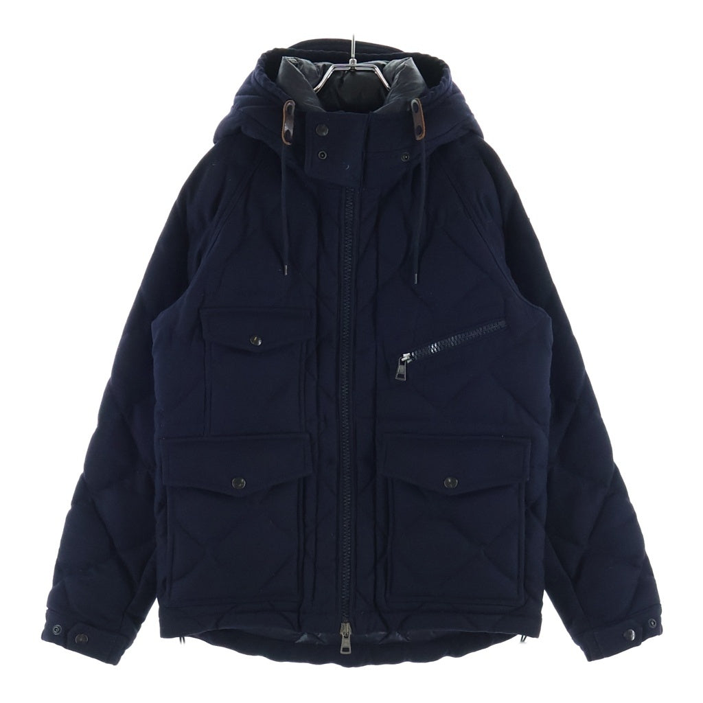 MONCLER(モンクレール) HARRY DOWN JAKET ハリー ウール ジップアップ ダウンジャケット フード ネイビー 420914131205 54233