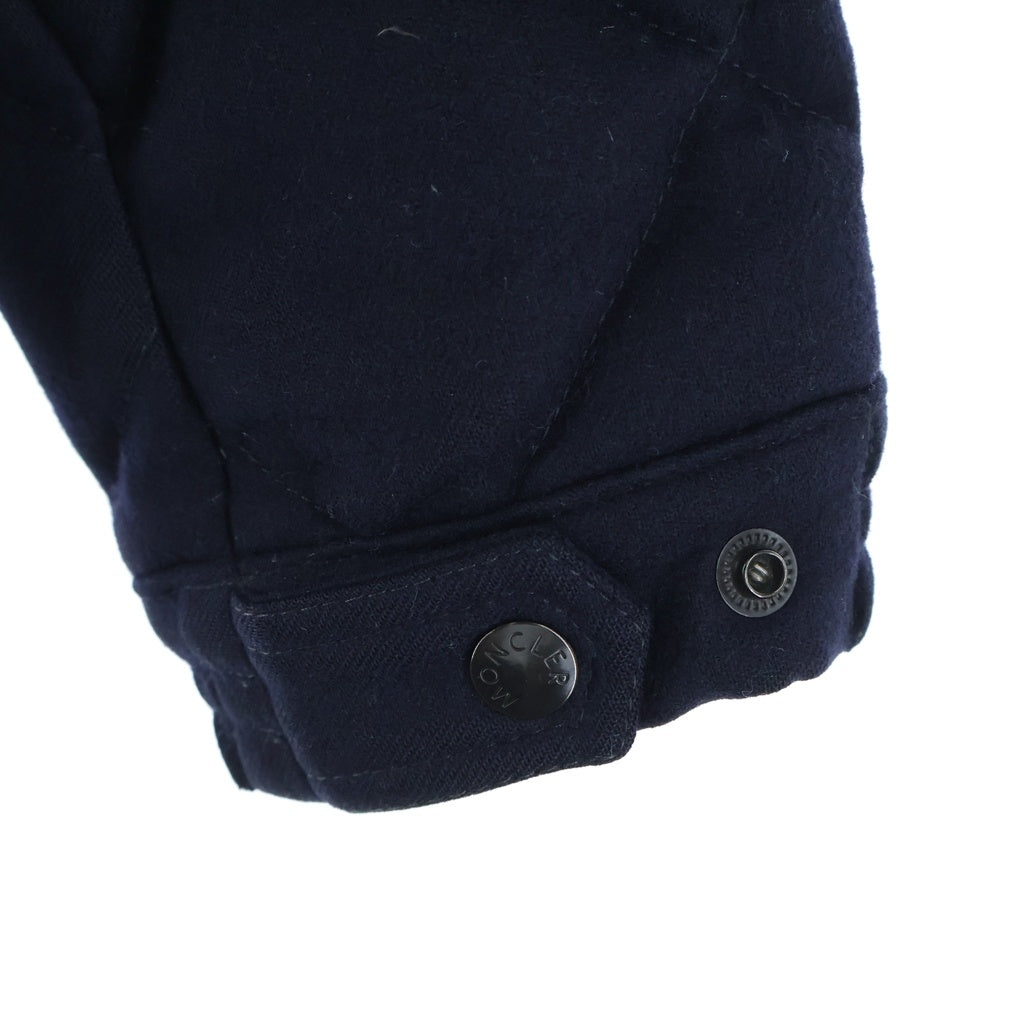MONCLER(モンクレール) HARRY DOWN JAKET ハリー ウール ジップアップ ダウンジャケット フード ネイビー 420914131205 54233