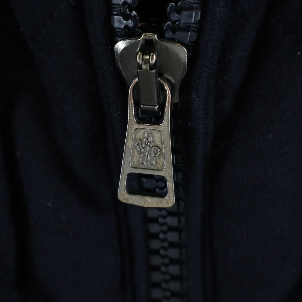 MONCLER(モンクレール) HARRY DOWN JAKET ハリー ウール ジップアップ ダウンジャケット フード ネイビー 420914131205 54233