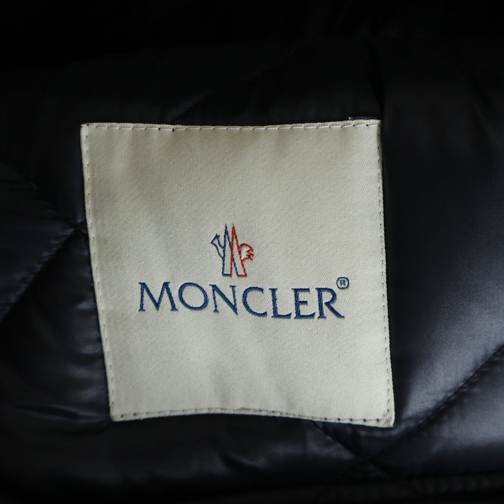 MONCLER(モンクレール) HARRY DOWN JAKET ハリー ウール ジップアップ ダウンジャケット フード ネイビー 420914131205 54233