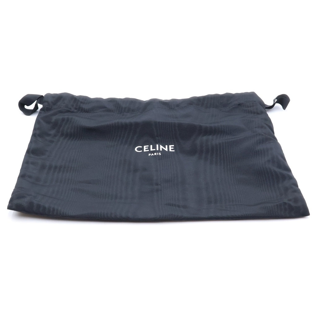 CELINE(セリーヌ) トリオンフ バーティカルカバ ミニ 2WAYハンドバッグ ショルダーバッグ ブラウン レザー×PVC ゴールド金具 レディース