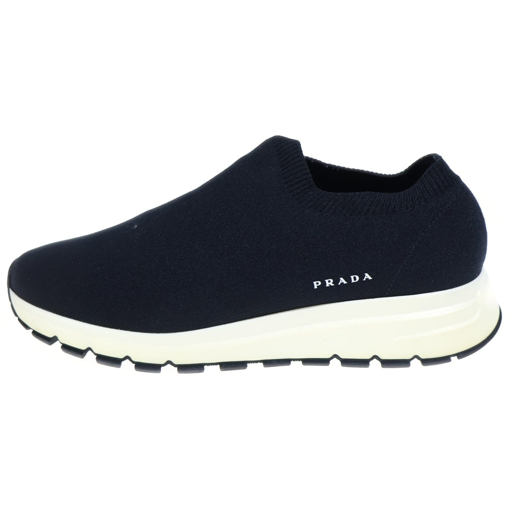 PRADA(プラダ) Knit Slip On ニットスリッポン ロゴ ソックス ローカットスニーカー シューズ ブラック 2S 2952
