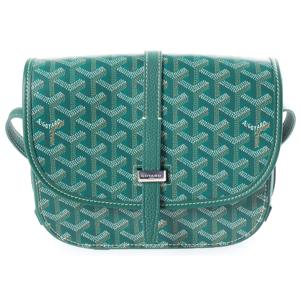 GOYARD(ゴヤール) ベルヴェデーレPM ショルダーバック グリーン レザー シルバー金具 レディース