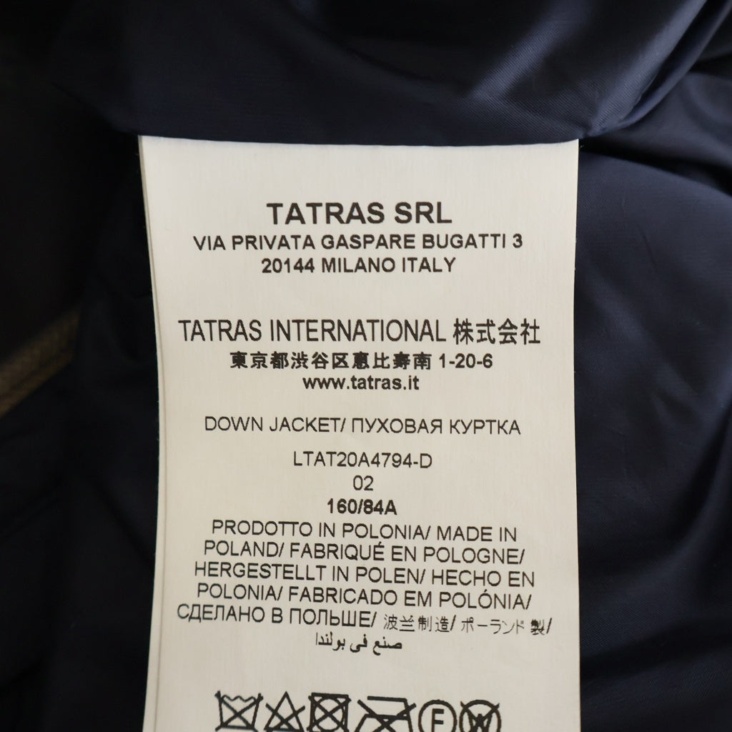 TATRAS(タトラス) SARMA DOWN COAT サルマ ダウンコート ファー フード ナイロン ネイビー LTAT20A4794ーD レディース