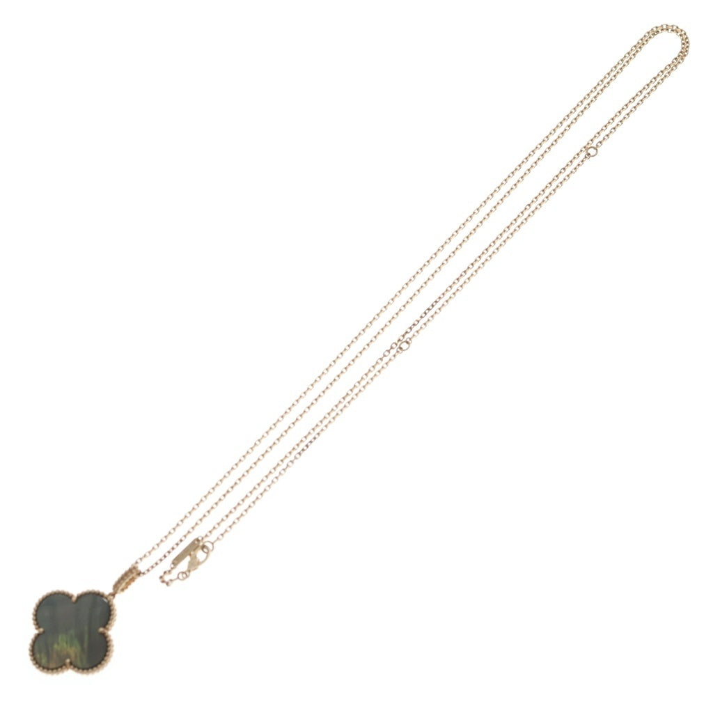 Van Cleef & Arpels(ヴァンクリーフアンドアーペル) マジックアルハンブラ マザーオブパール 1モチーフ ロングネックレス K18PG ピンクゴールド VCARP61200 レディース