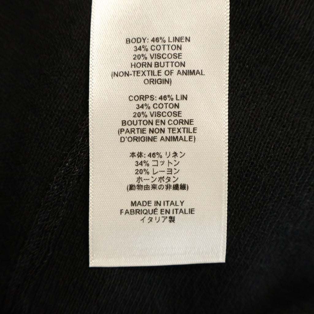THE ROW(ザロウ) JHEEL CARDIGAN ジール リネン ニット 長袖 カーディガン ブラック レディース 8802Y889
