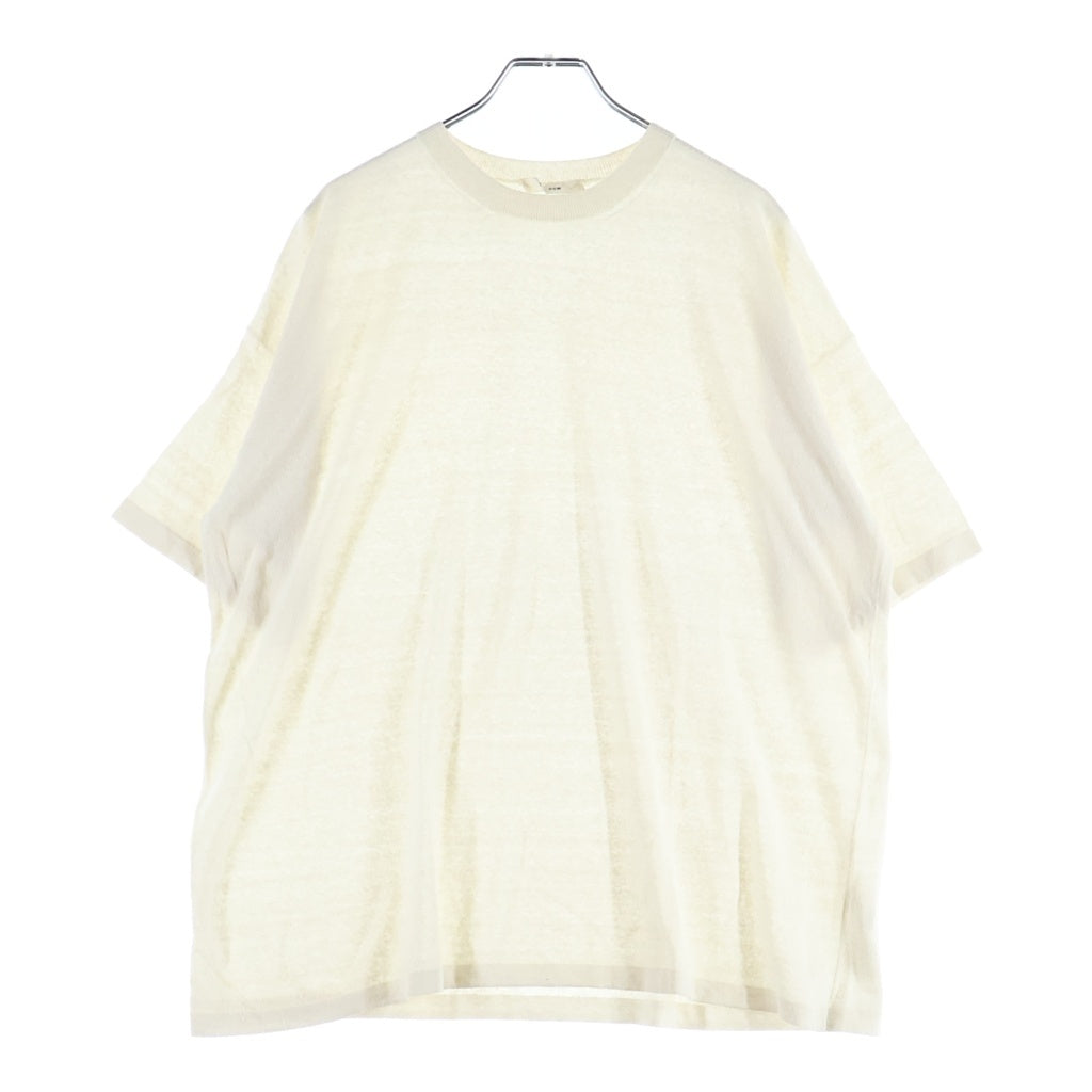 THE ROW(ザロウ) JOCKTON TOP TSHIRT ジョクトン シルク クルーネック 半袖Tシャツ カットソー ホワイト 8874Y901 レディース