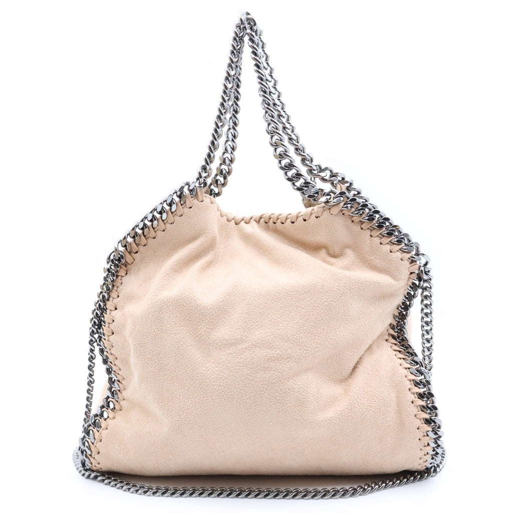 STELLA McCARTNEY(ステラマッカートニー) ファラベラ 2WAYハンドバッグ チェーンショルダーバッグ ピンクベージュ スエード シルバー金具 レディース