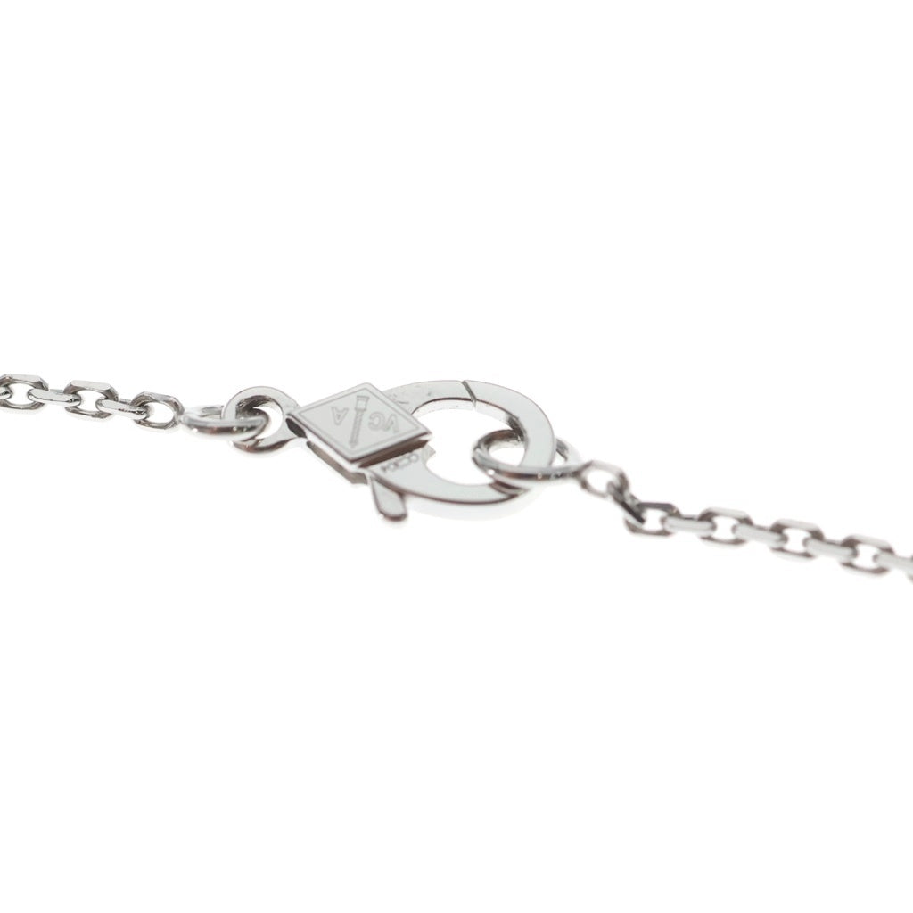 Van Cleef & Arpels(ヴァンクリーフアンドアーペル) ヴィンテージアルハンブラ マザーオブパール ネックレス K18WG ホワイトゴールド VCARF48700 レディース