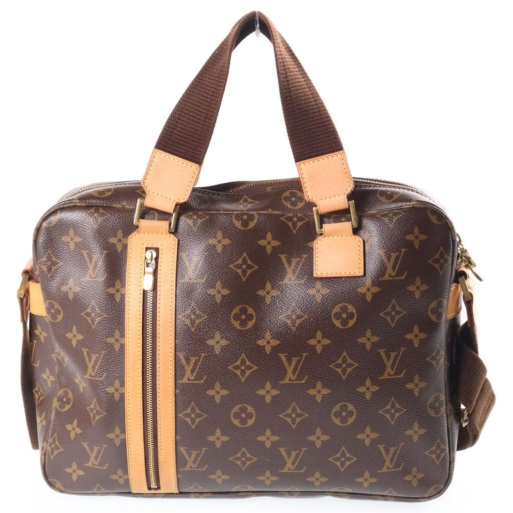 LOUIS VUITTON(ルイヴィトン) モノグラム サックボスフォール 2WAYハンドバッグ ショルダーバッグ ブラウン レザー×PVC M40043 ゴールド金具 レディース