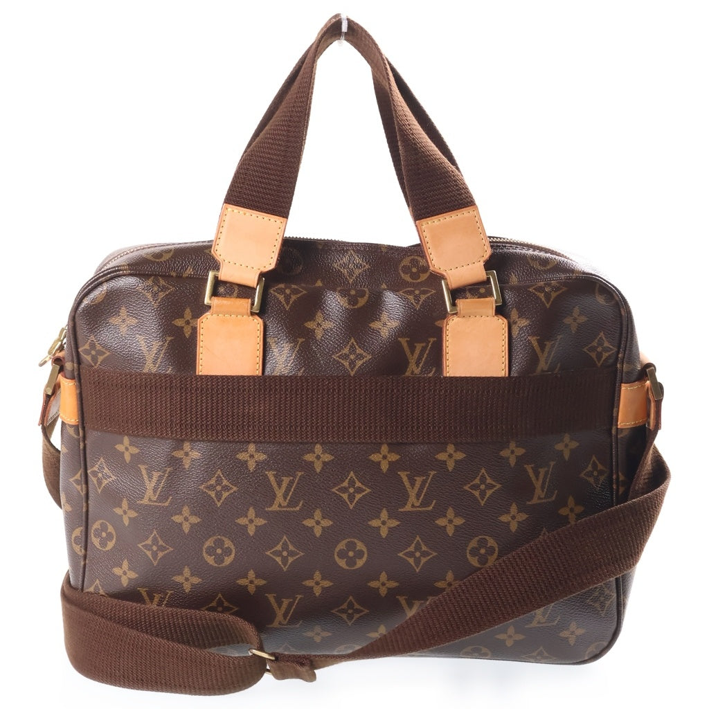 LOUIS VUITTON(ルイヴィトン) モノグラム サックボスフォール 2WAYハンドバッグ ショルダーバッグ ブラウン レザー×PVC M40043 ゴールド金具 レディース