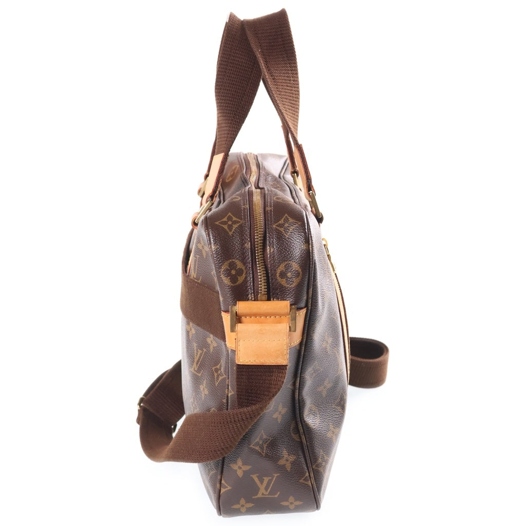 LOUIS VUITTON(ルイヴィトン) モノグラム サックボスフォール 2WAYハンドバッグ ショルダーバッグ ブラウン レザー×PVC M40043 ゴールド金具 レディース