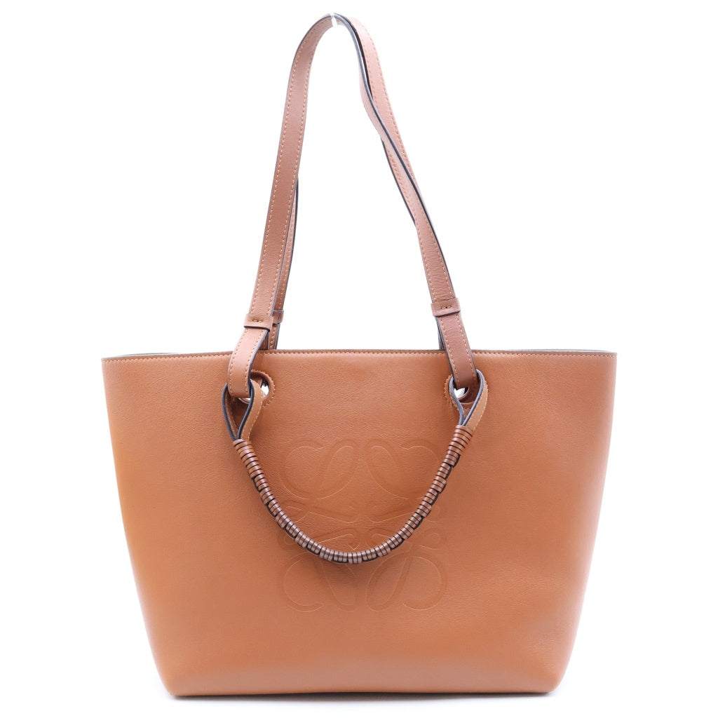 LOEWE(ロエベ) アナグラムロゴ レザー 2WAY トートバッグ ブラウン レディース