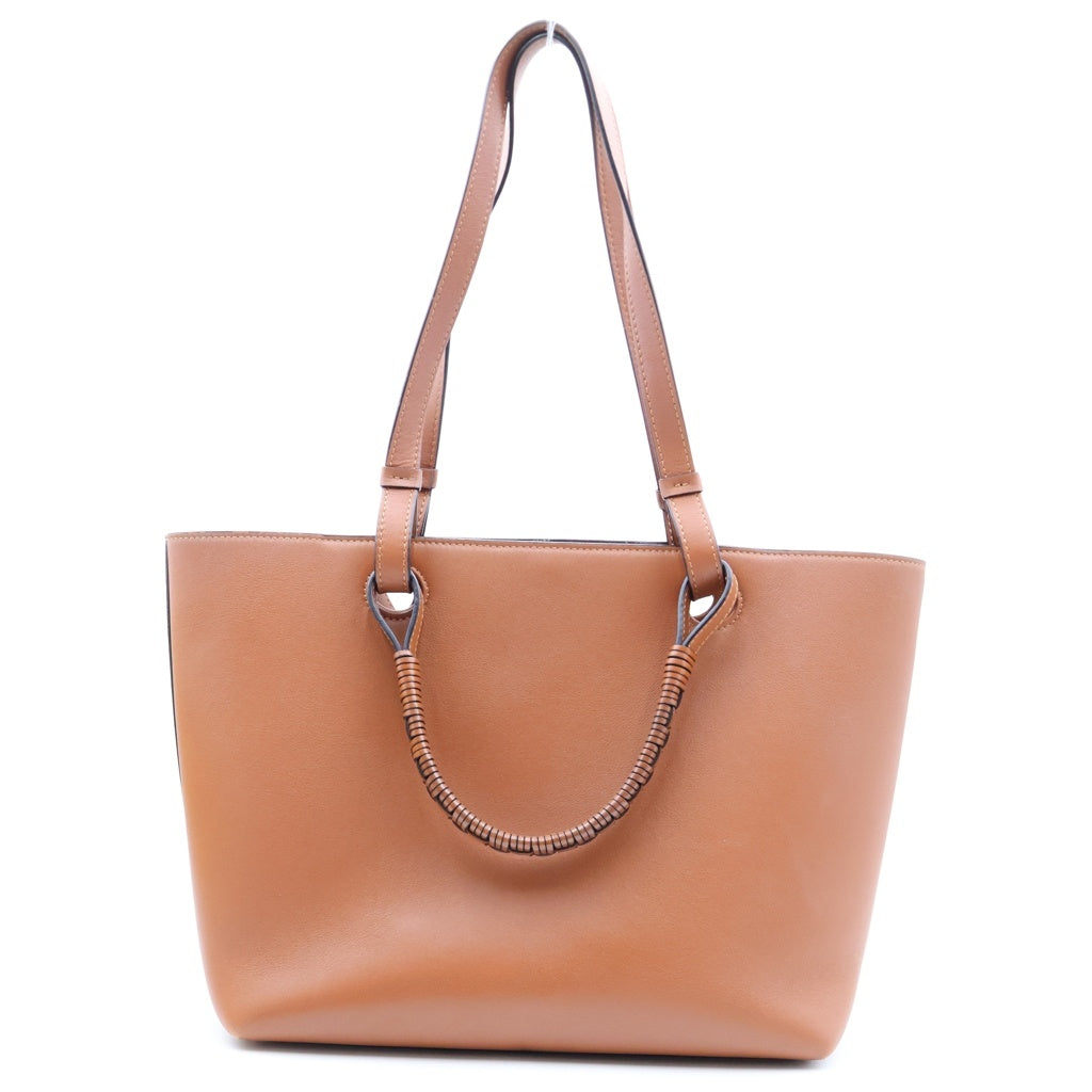 LOEWE(ロエベ) アナグラムロゴ レザー 2WAY トートバッグ ブラウン レディース