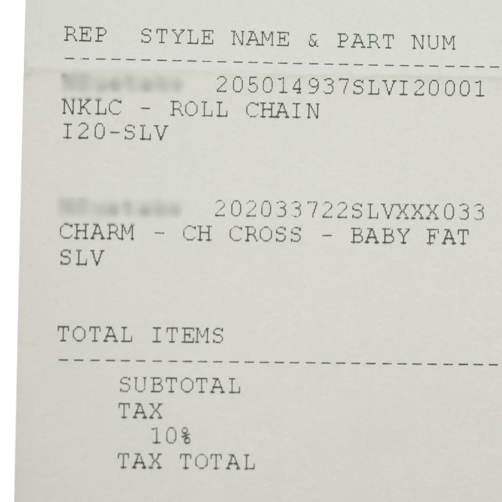 CHROME HEARTS(クロムハーツ) CRS BBYFAT ベイビーファットクロス ペンダントトップ シルバー BCA237