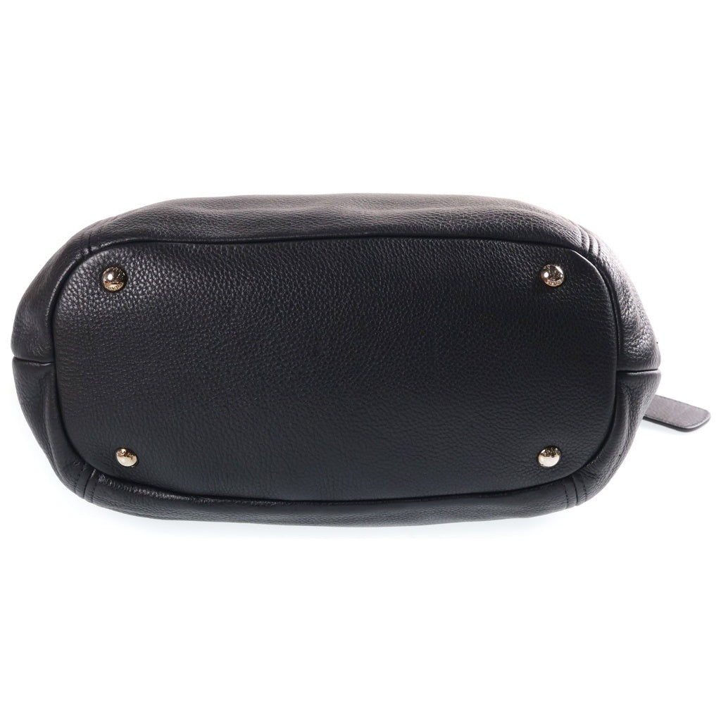 PRADA(プラダ) ヴィッテロ フェニックス ホーボーバッグ ワンショルダーバッグ ブラック レザー BR5096 シルバー金具 レディース