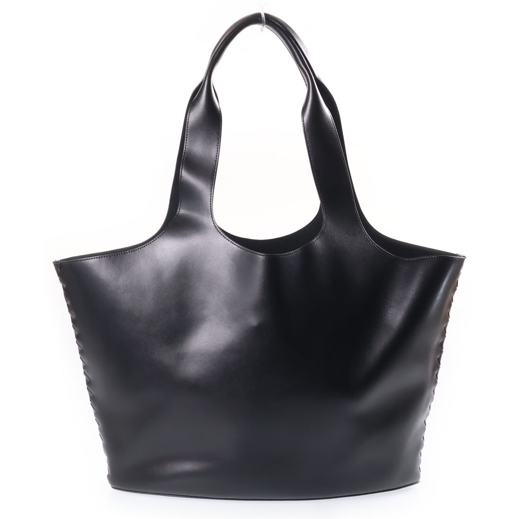 BOTTEGA VENETA(ボッテガヴェネタ) ミディアム クリーク トートバッグ ハンドバッグ ブラック レザー レディース