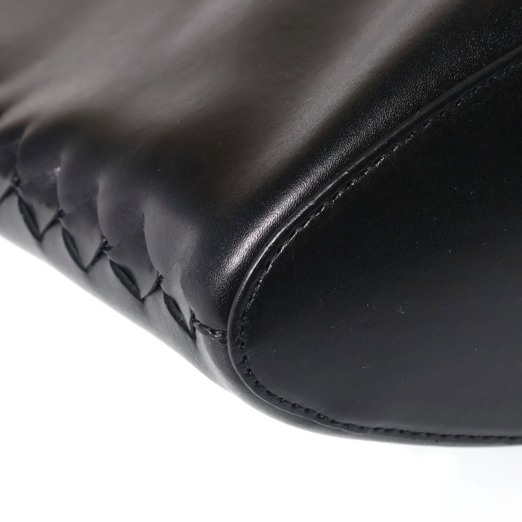 BOTTEGA VENETA(ボッテガヴェネタ) ミディアム クリーク トートバッグ ハンドバッグ ブラック レザー レディース