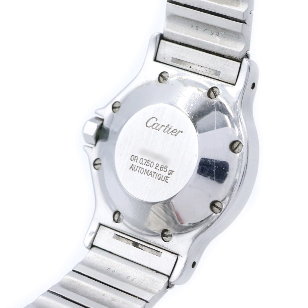 Cartier(カルティエ) サントスロンドLM サントスオクタゴンLM 白文字盤 YG×SS/AT K18 シルバー×イエローゴールド 81037232