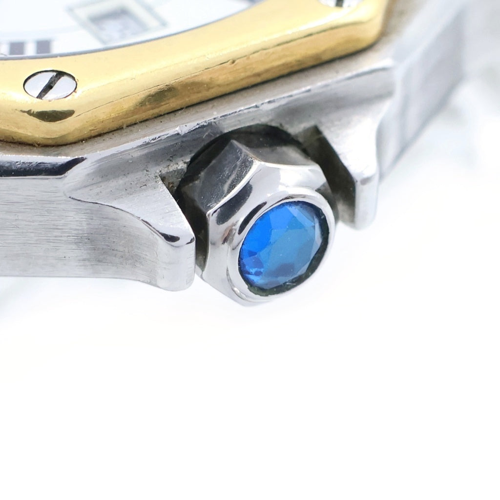 Cartier(カルティエ) サントスロンドLM サントスオクタゴンLM 白文字盤 YG×SS/AT K18 シルバー×イエローゴールド 81037232