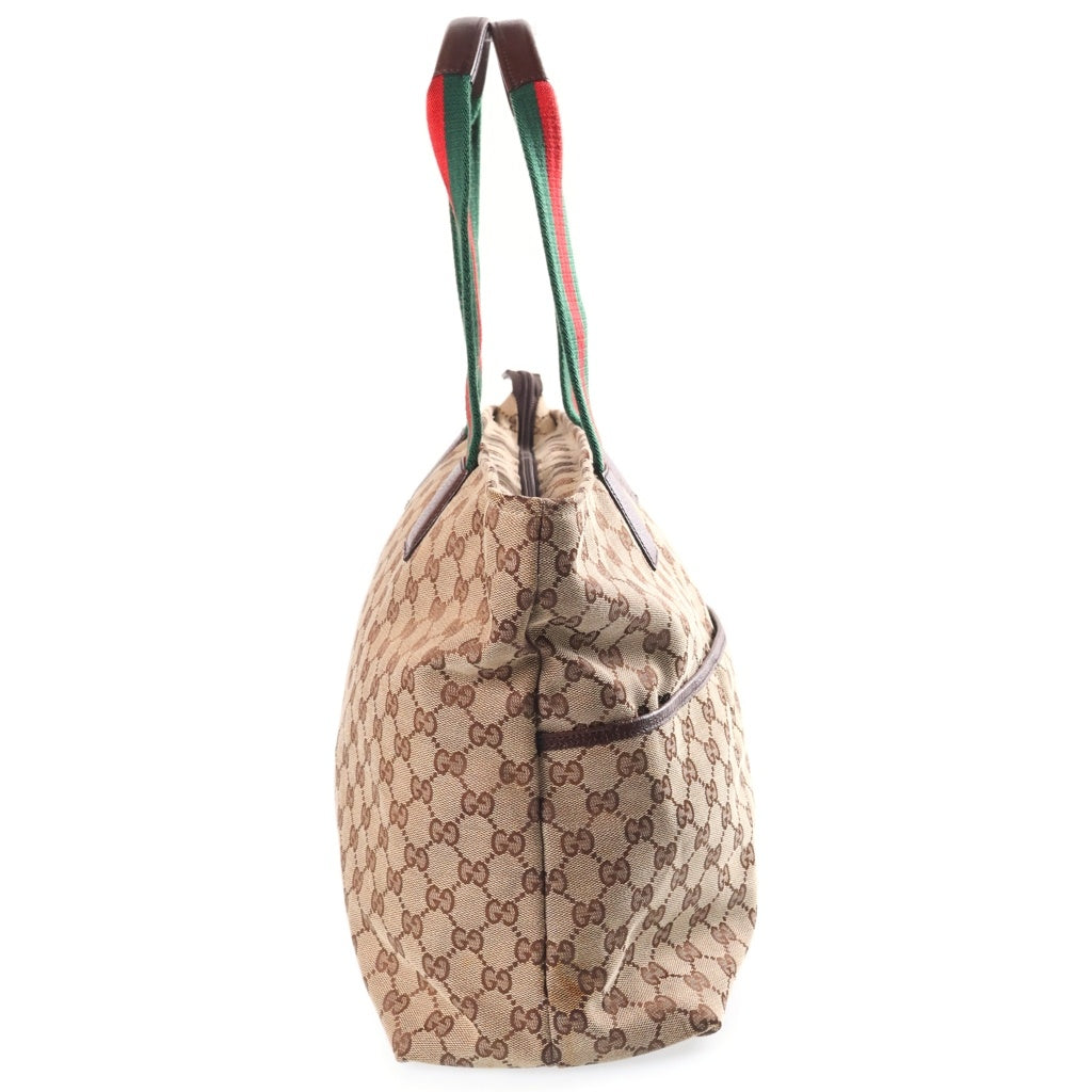 GUCCI(グッチ) ■GG柄 シェリーライン トートバッグ ブラウン ジャガード 155524 レディース