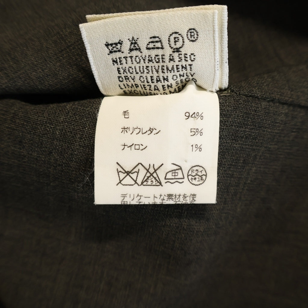 HERMES(エルメス) 90-00s マルジェラ期 Wool Wrap Skirt ウールラップスカート 巻きスカート フランス製 グレー レディース