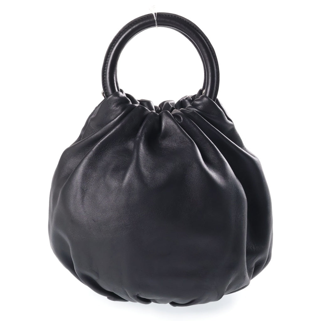 LOEWE(ロエベ) バウンス アナグラム ハンドバッグ 黒 レザー レディース