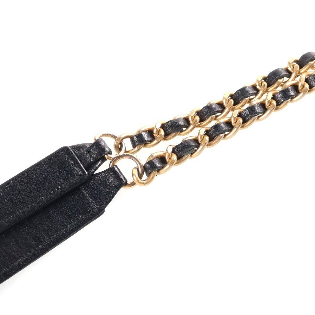 CHANEL(シャネル) CCフィリグリー ミニ チェーンショルダーバッグ 黒 キャビアスキン GD金具 A84452 レディース