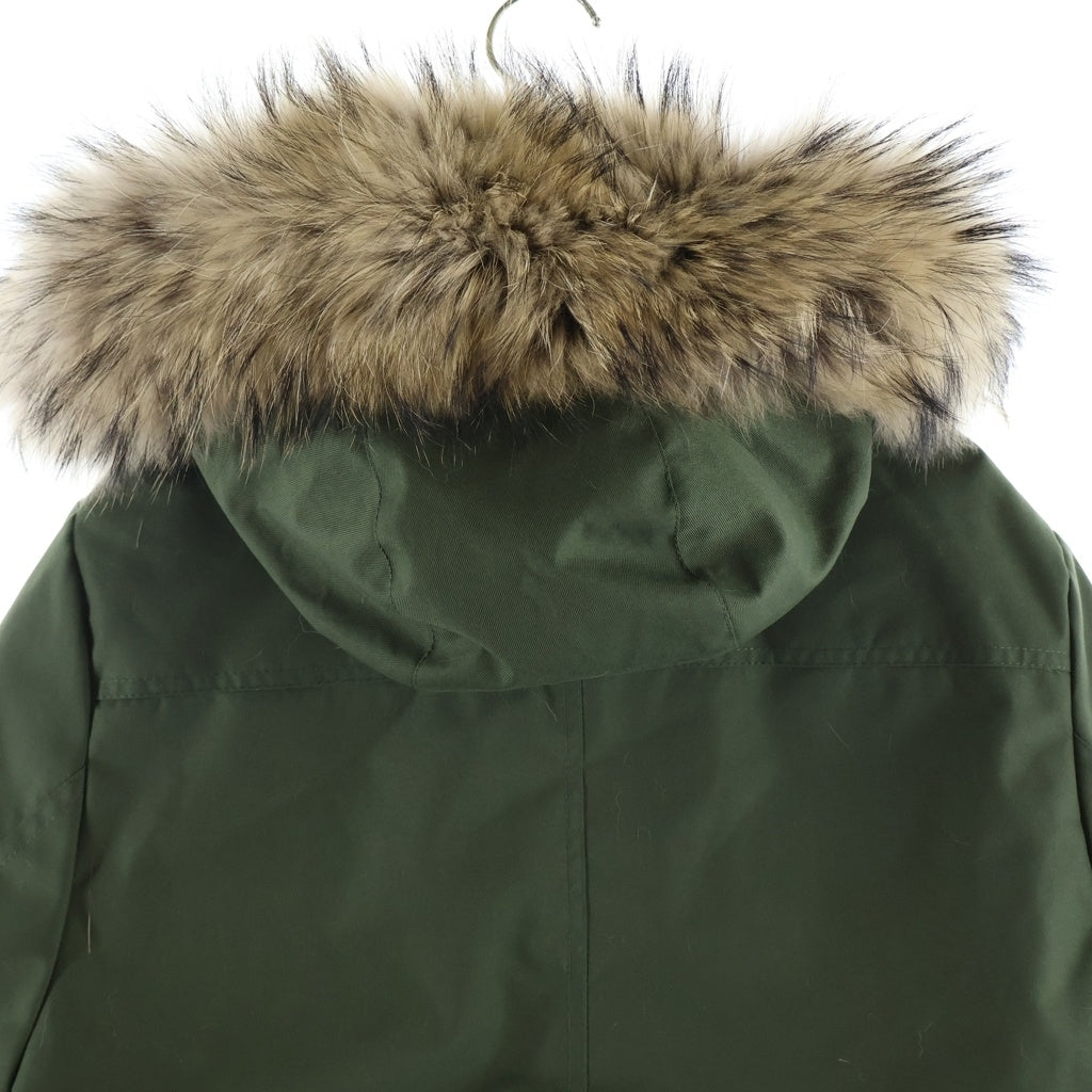 PYRENEX(ピレネックス) 22AW SPOUTNIC MINI RIPSTOP スプートニック ミニ リップストップ ダウンジャケット フード ファー カーキ W22P2