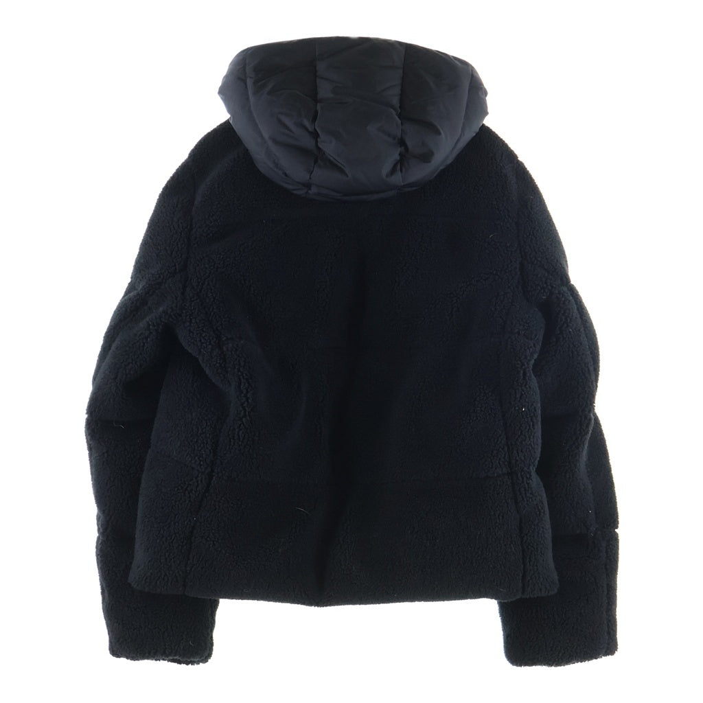 TATRAS(タトラス) 24AW FLUMO フルモ ボアショート ダウンジャケット ジップアップ フード ブラック MTAT24A4934-D