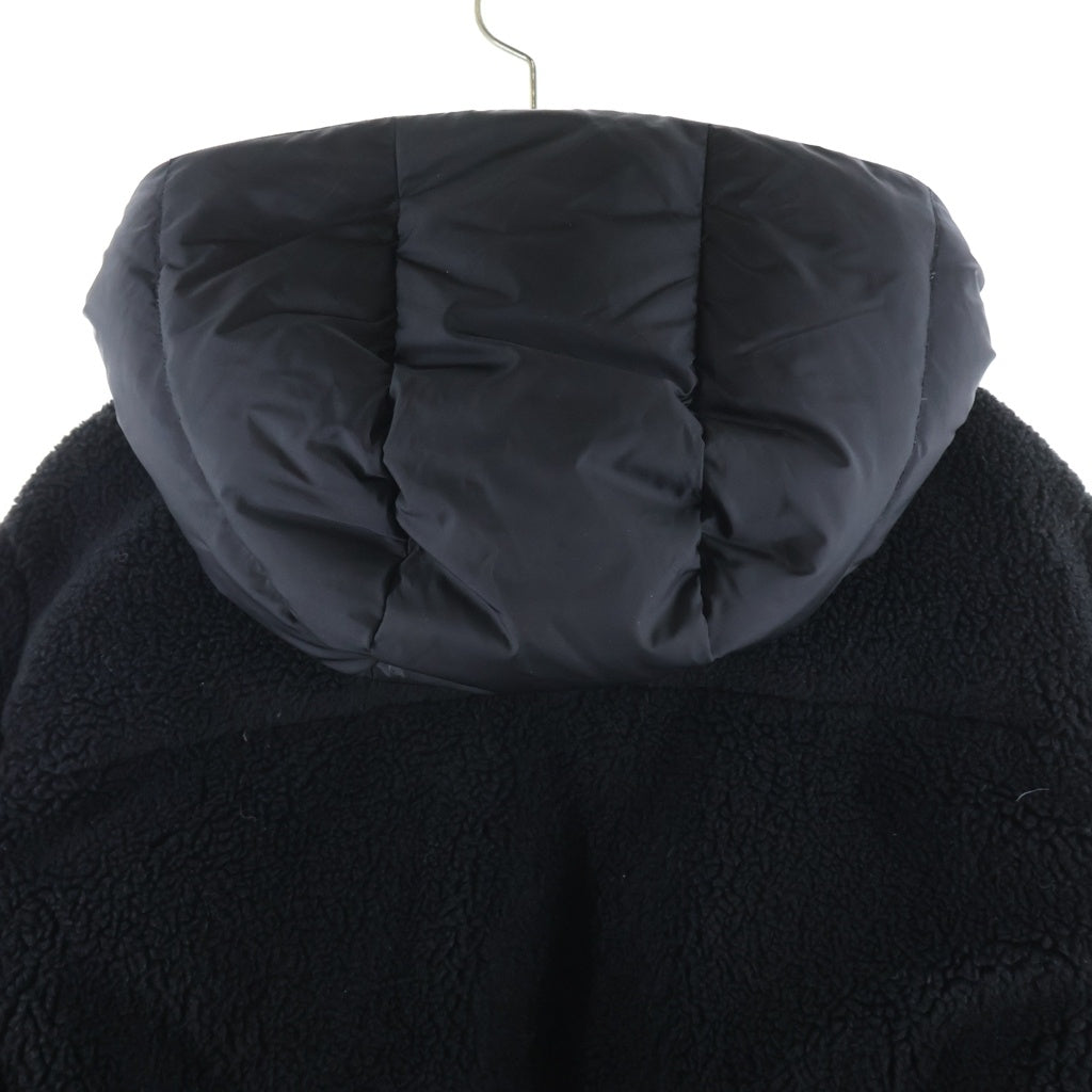 TATRAS(タトラス) 24AW FLUMO フルモ ボアショート ダウンジャケット ジップアップ フード ブラック MTAT24A4934-D