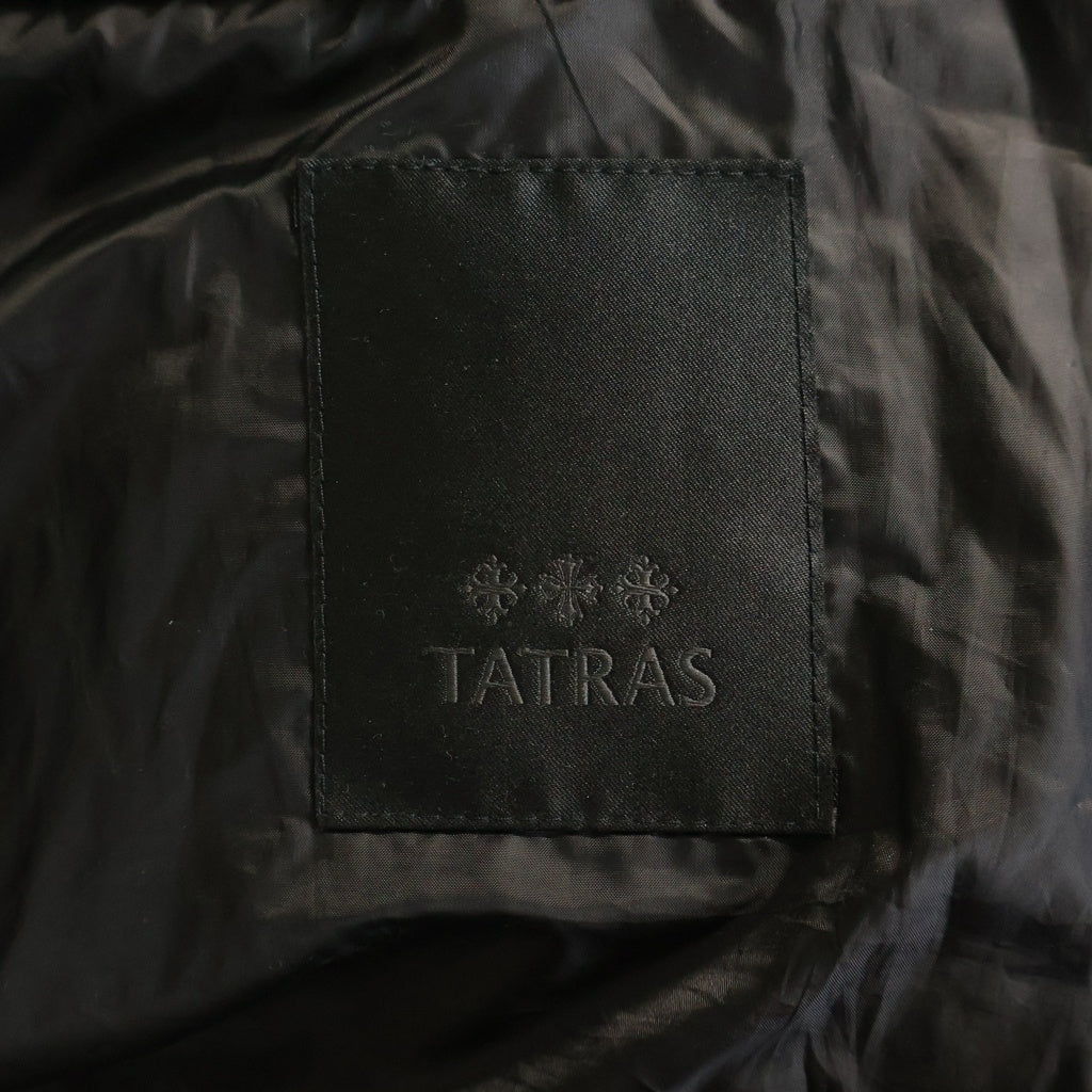 TATRAS(タトラス) 24AW FLUMO フルモ ボアショート ダウンジャケット ジップアップ フード ブラック MTAT24A4934-D