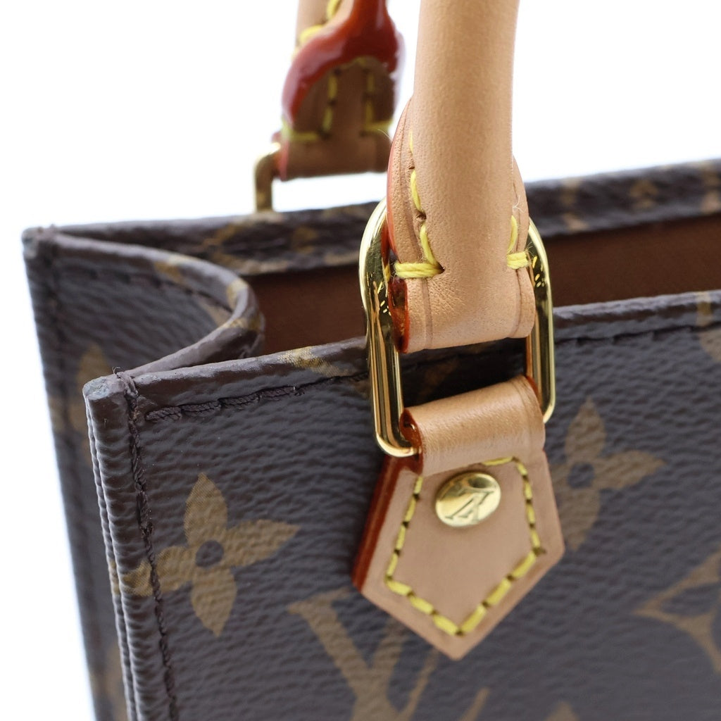 LOUIS VUITTON(ルイヴィトン) モノグラム プティットサックプラ PVC レザー 2WAY ハンド ショルダーバッグ ブラウン M69442 RFID レディース