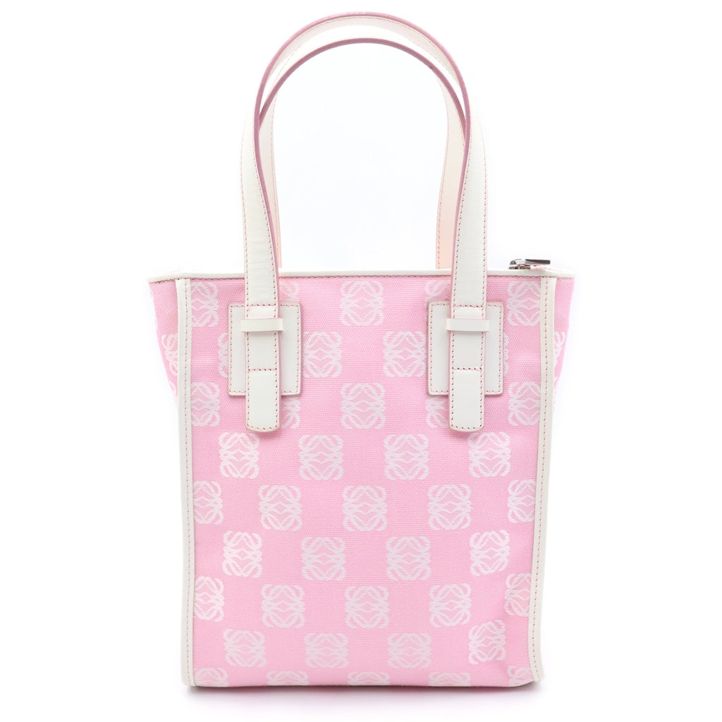 LOEWE(ロエベ) トートバッグ ピンク×白 キャンバス×レザー 150402 レディース