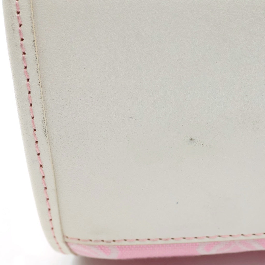 LOEWE(ロエベ) トートバッグ ピンク×白 キャンバス×レザー 150402 レディース