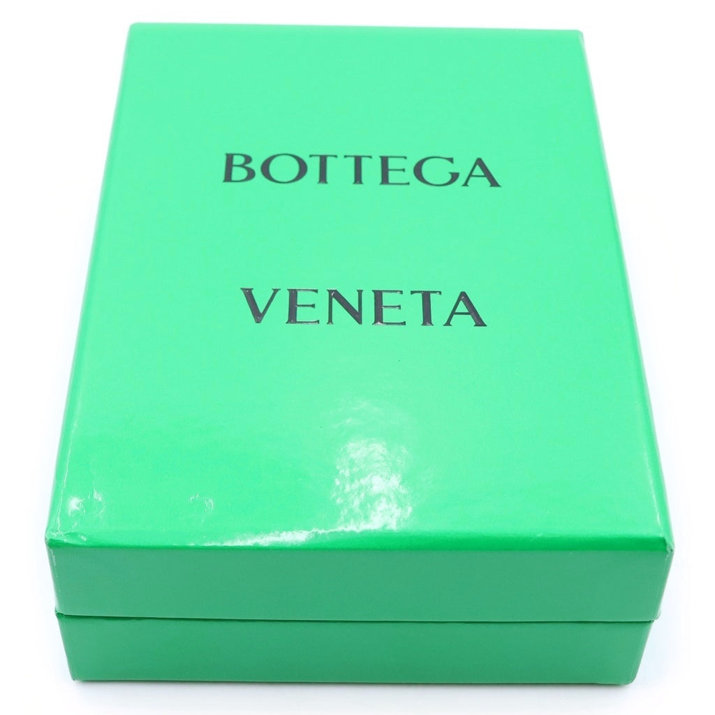 BOTTEGA VENETA(ボッテガヴェネタ) イントレチャート レザー コンパクトウォレット 二つ折り財布 ブラック
