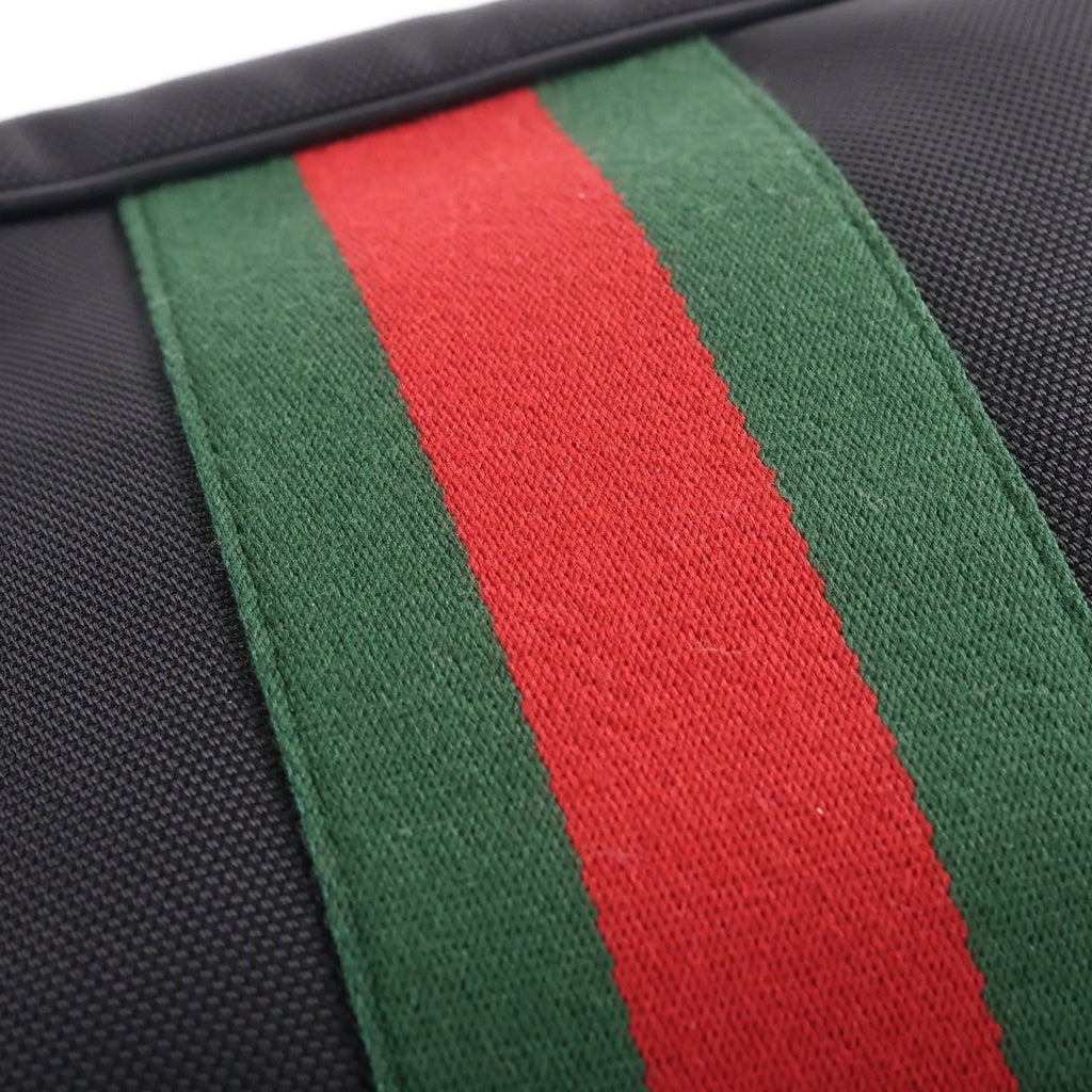GUCCI(グッチ) シェリーライン キャンバス クラッチ セカンドバッグ ブラック 630916 レディース