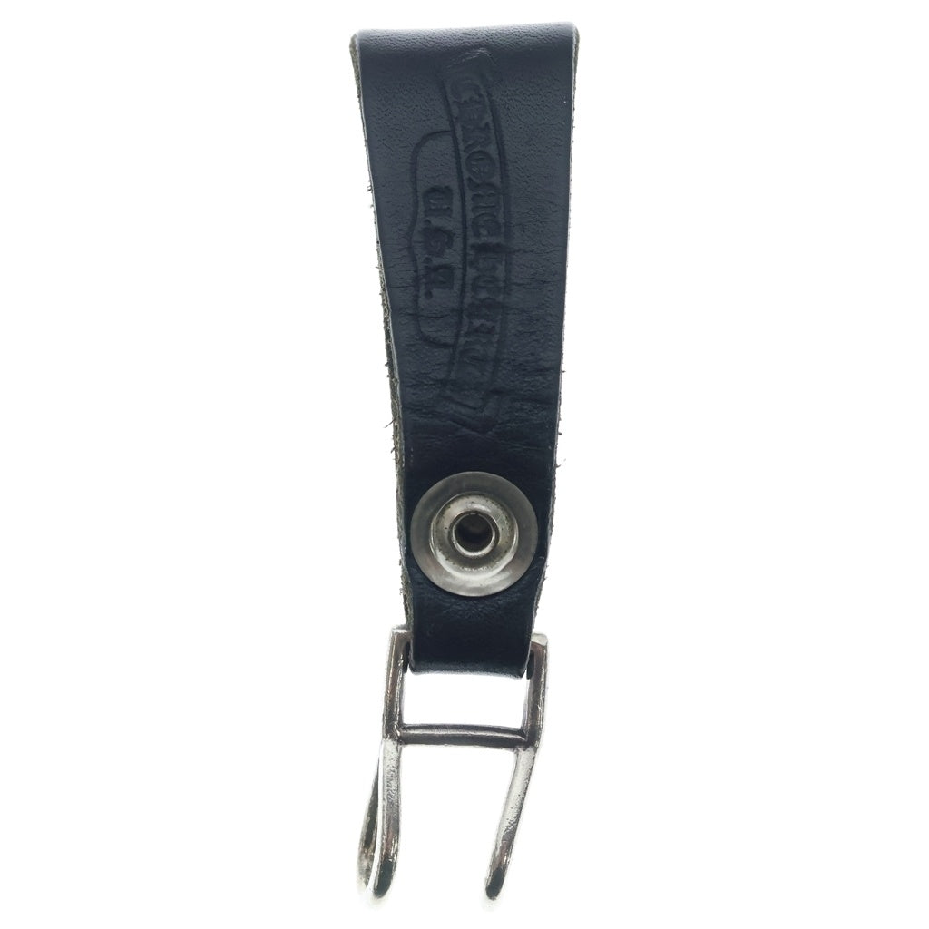 CHROME HEARTS(クロムハーツ) □BELT LOOP D RING Dカンハートボールボタンベルトループ ブラック×シルバー