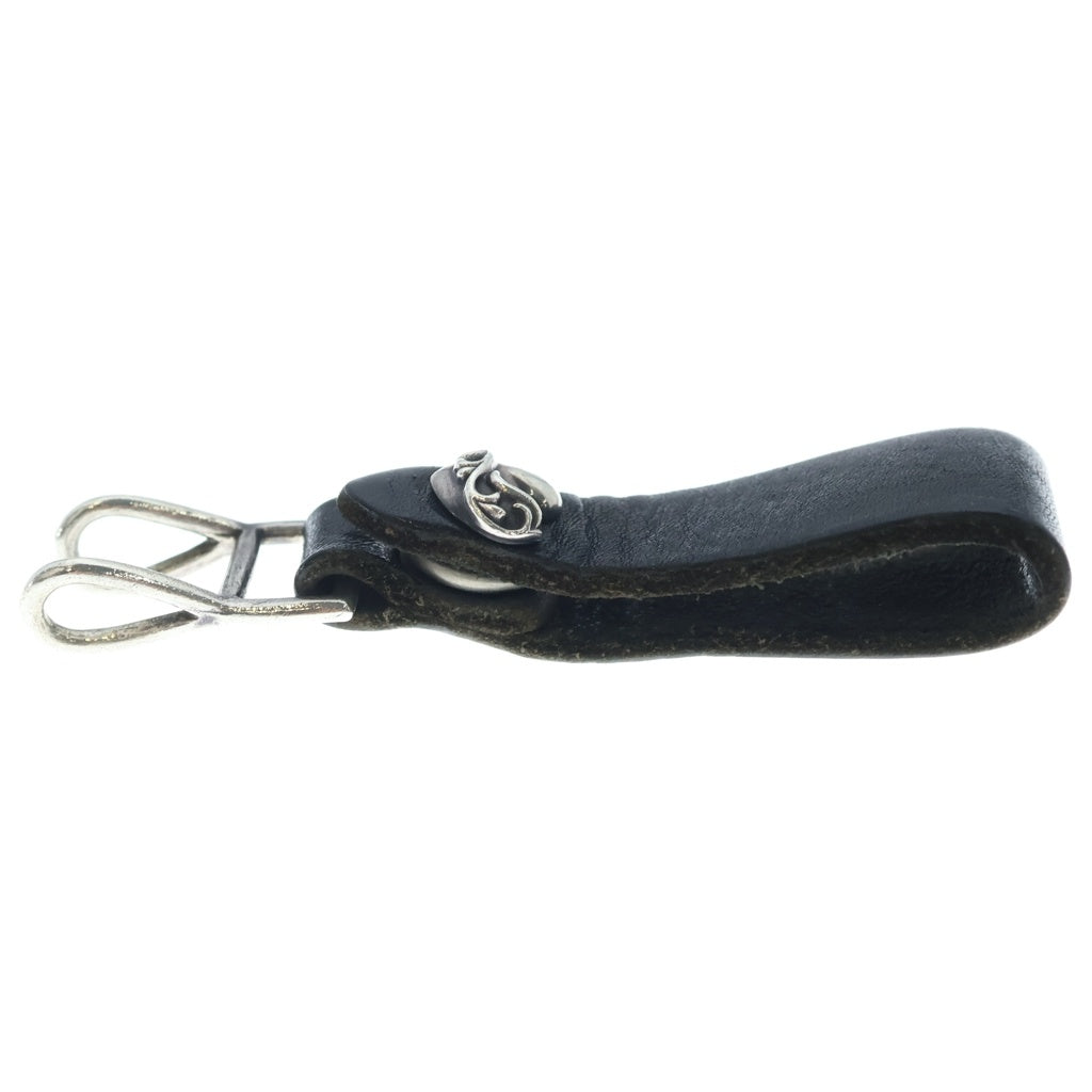 CHROME HEARTS(クロムハーツ) □BELT LOOP D RING Dカンハートボールボタンベルトループ ブラック×シルバー