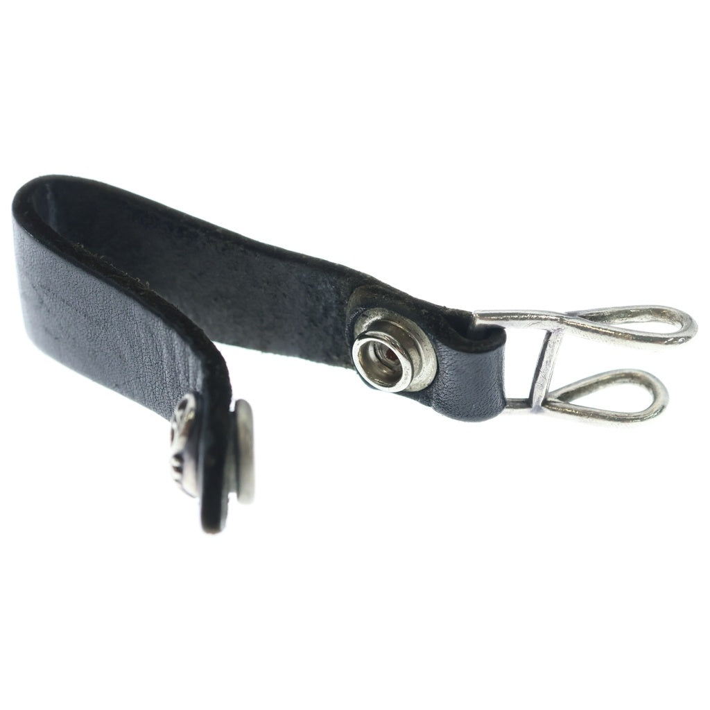 CHROME HEARTS(クロムハーツ) □BELT LOOP D RING Dカンハートボールボタンベルトループ ブラック×シルバー