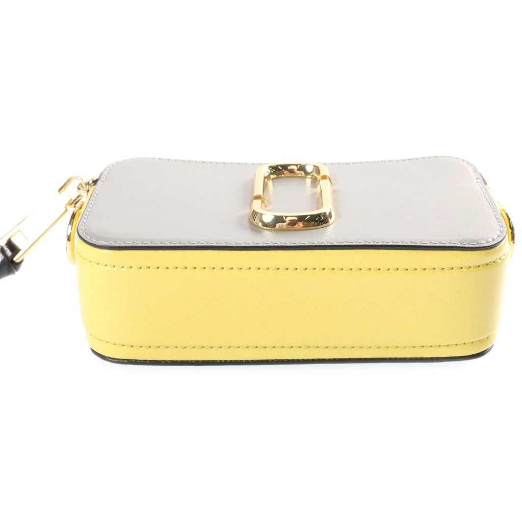 Heaven by Marc Jacobs(ヘブンバイマークジェイコブス) スナップショット ショルダーバッグ グレー×イエロー レザー レディース